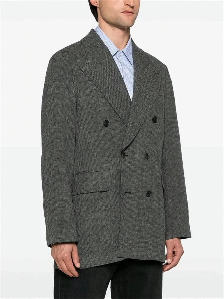Our Legacy Textured Double-Breasted Blazer with Oversized Silhouette 3