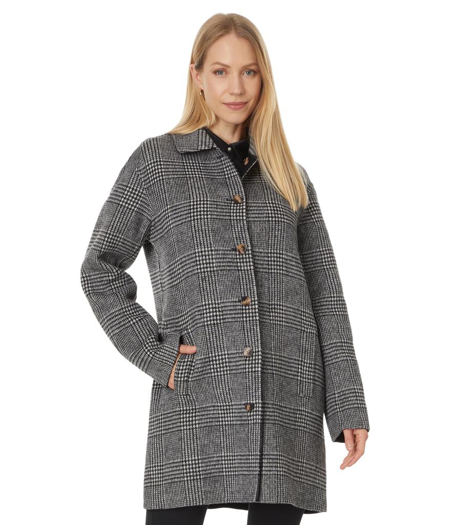 Elliott Lauren Two Faced - Reversible Double Face Button Front Plaid Jacket