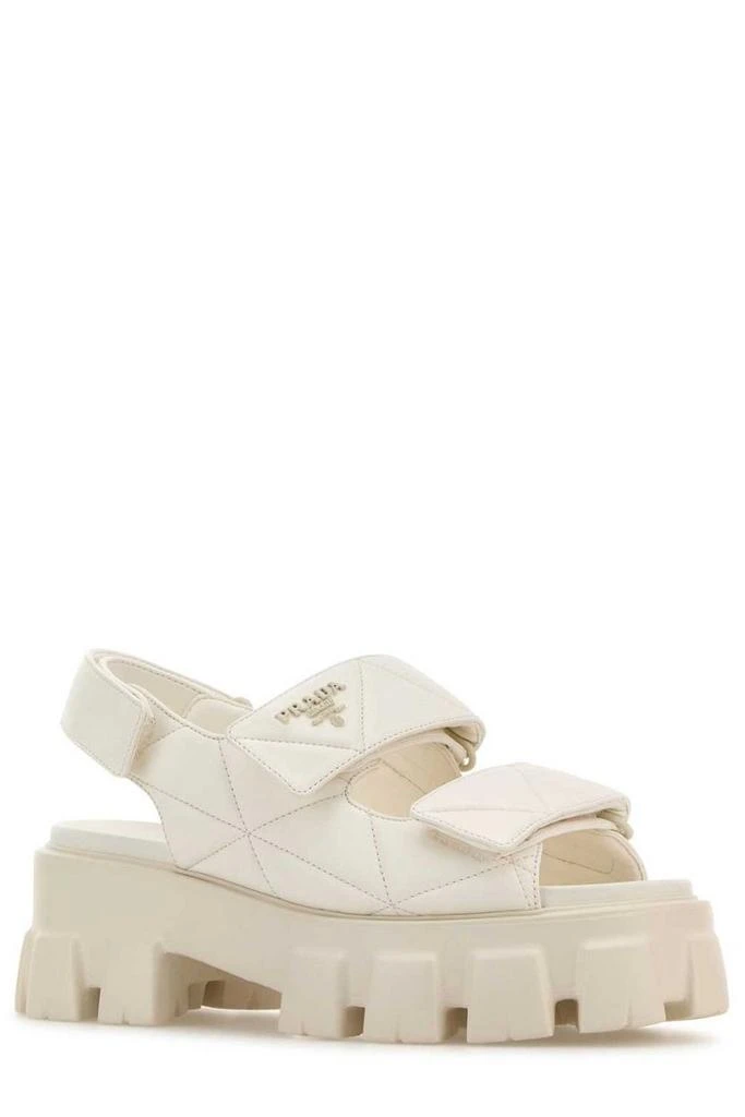 Prada Prada Triangle-Logo Quilted Chunky Sandals 2