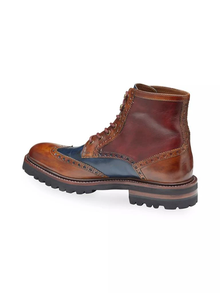 Johnston & Murphy Dudley Lug Wingtip Leather Ankle Boots 8