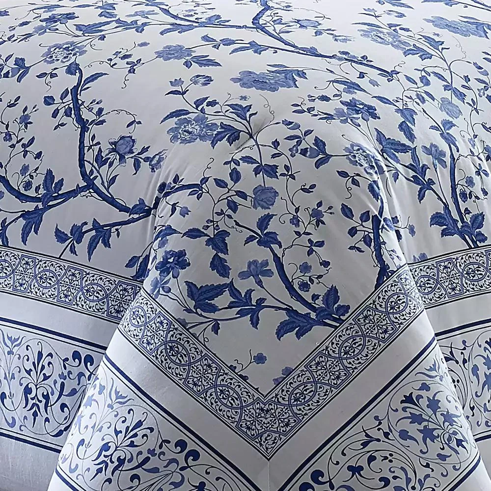 Laura Ashley Charlotte Cotton Reversible 3 Piece Comforter Set 2