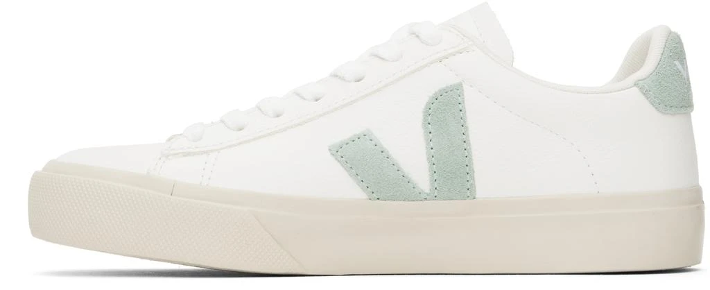 Veja White & Green Campo Leather Sneakers 3