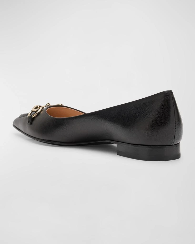 Gucci Erin Leather Horsebit Ballerina Flats 4