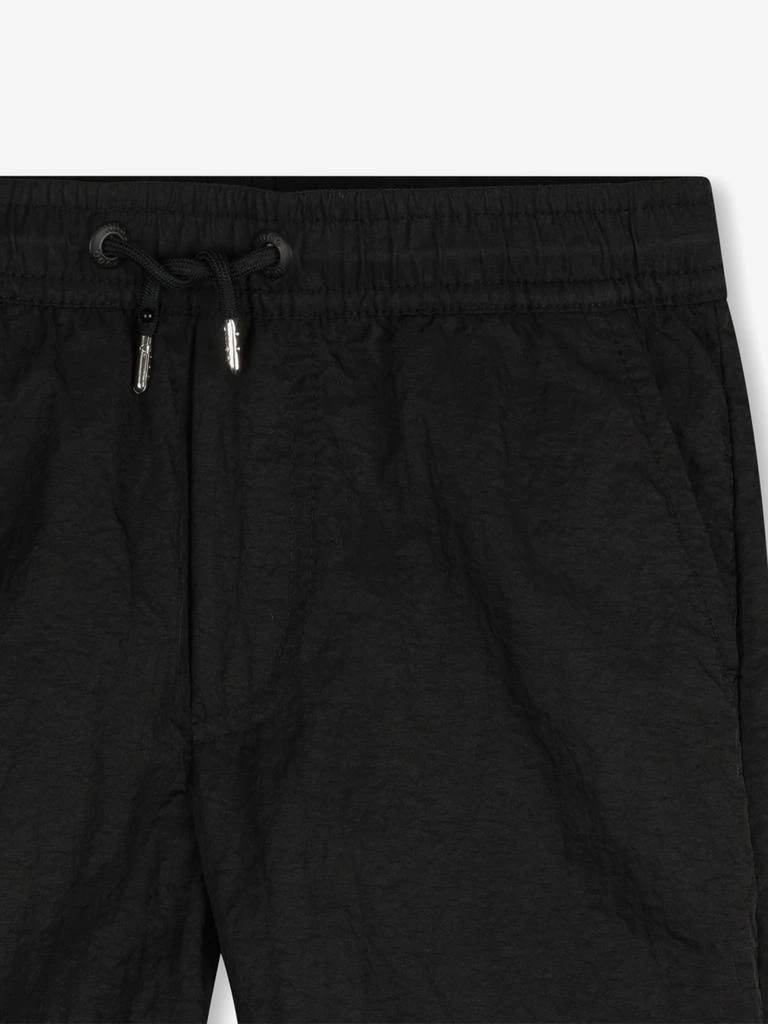 Hugo Boss Boys Logo Print Swim Shorts in Black 3