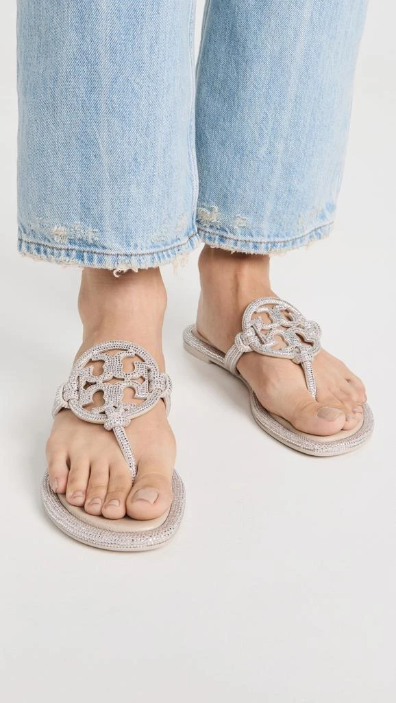 Tory Burch Miller Knotted Pave Sandals 2