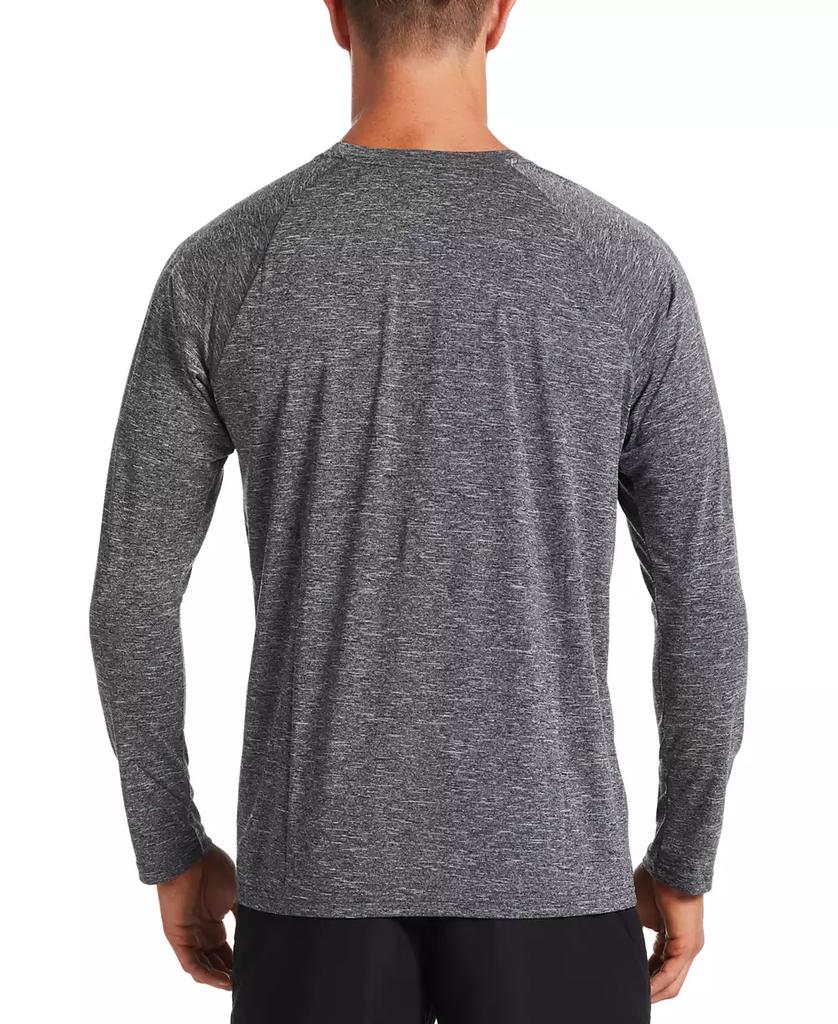 NIKE Men's Heather Hydroguard Long Sleeve Swim T-Shirt
