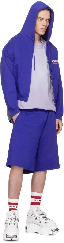 Vetements Blue 'Gvasalia For Vetements' Shorts 4