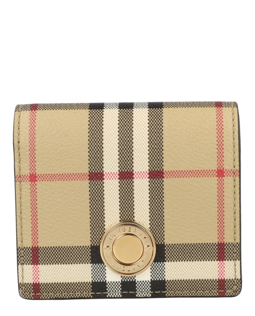Burberry Burberry Checked Logo Detailed Luggage Tag