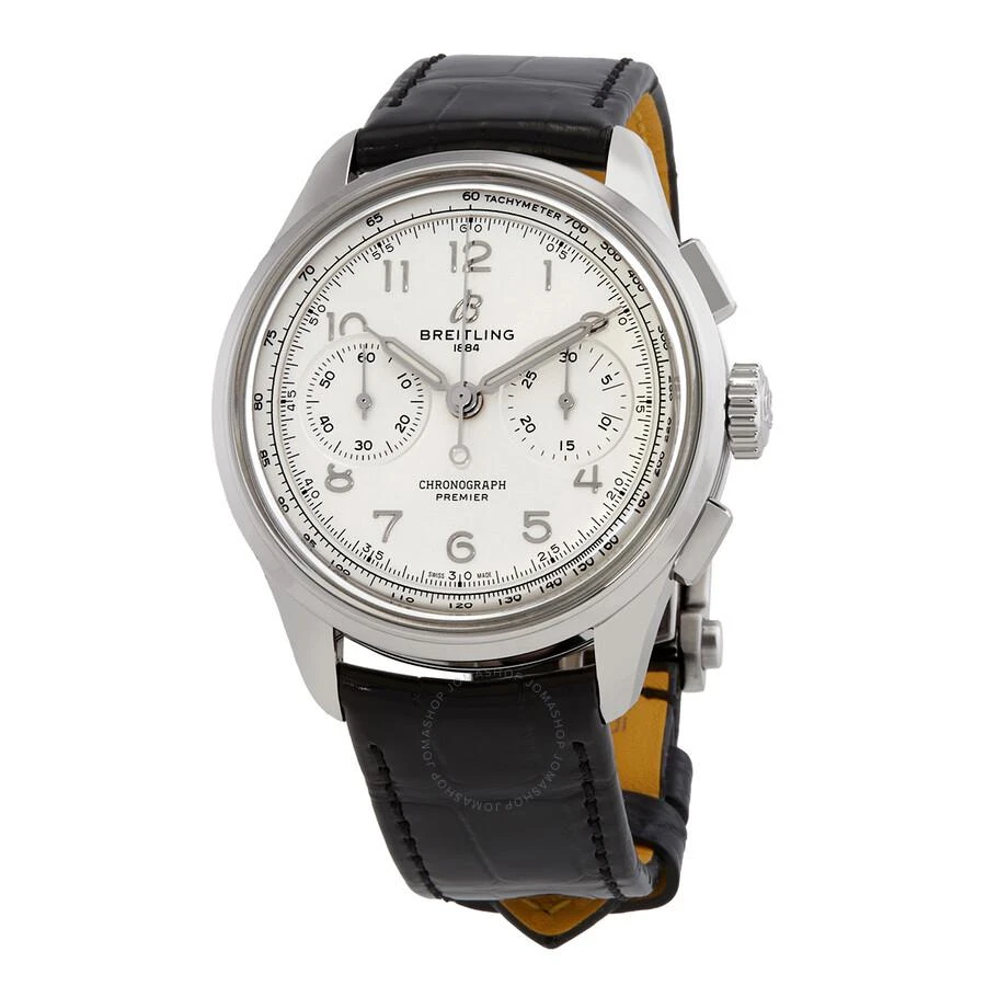 BREITLING Premier B09 Heritage Chronograph 40mm Hand Wind White Dial Unisex Watch AB0930371G1P1 1