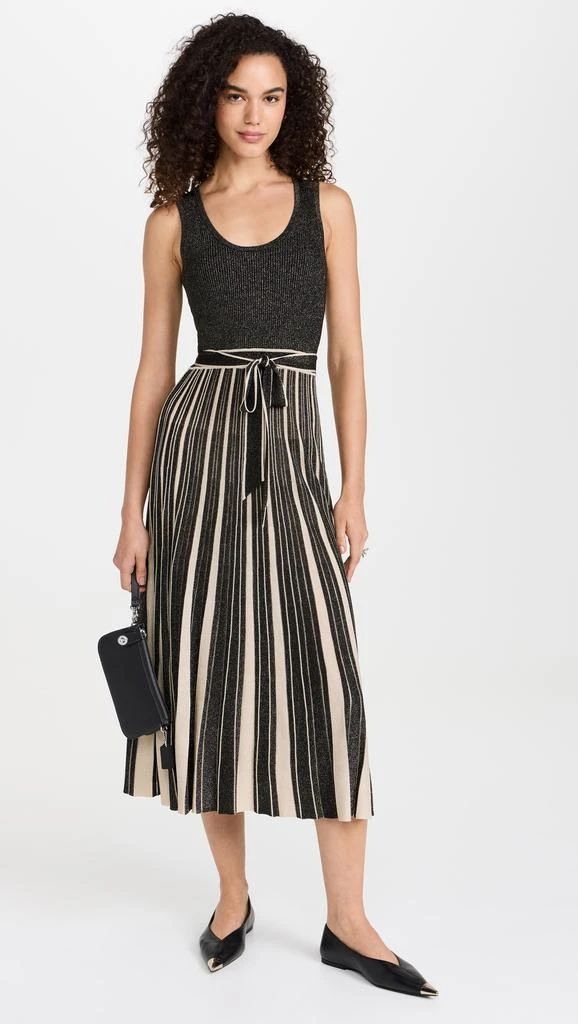 Zimmermann Illustration Metallic Scoop Dress 1
