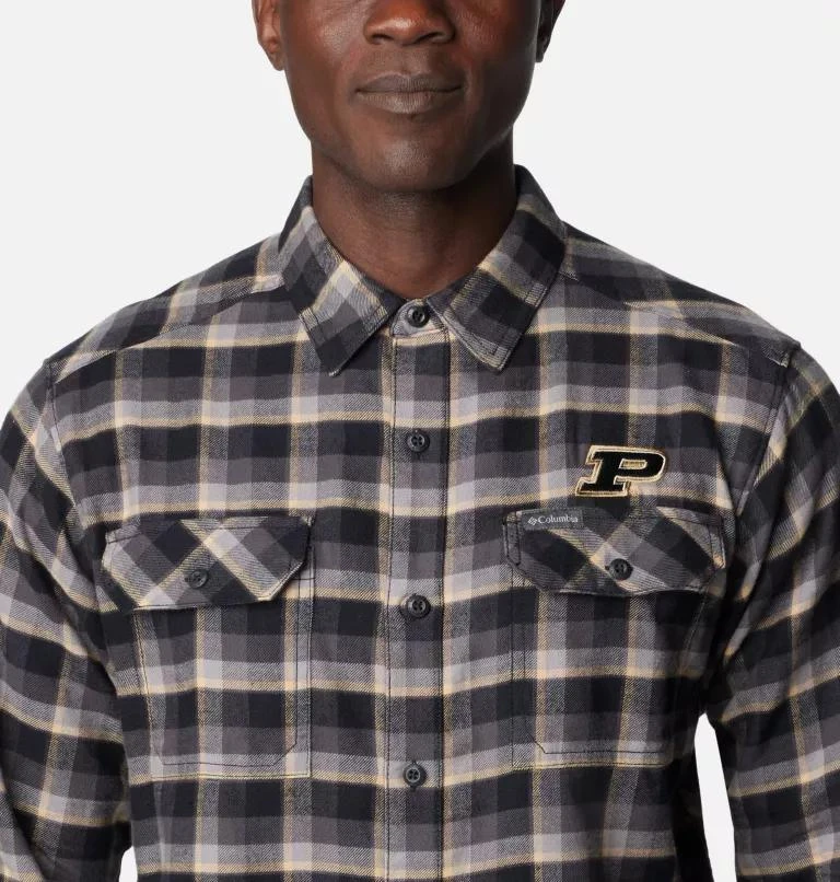 Columbia Columbia Men
s Collegiate Flare Gun  Flannel Long Sleeve Shirt - Purdue- 4