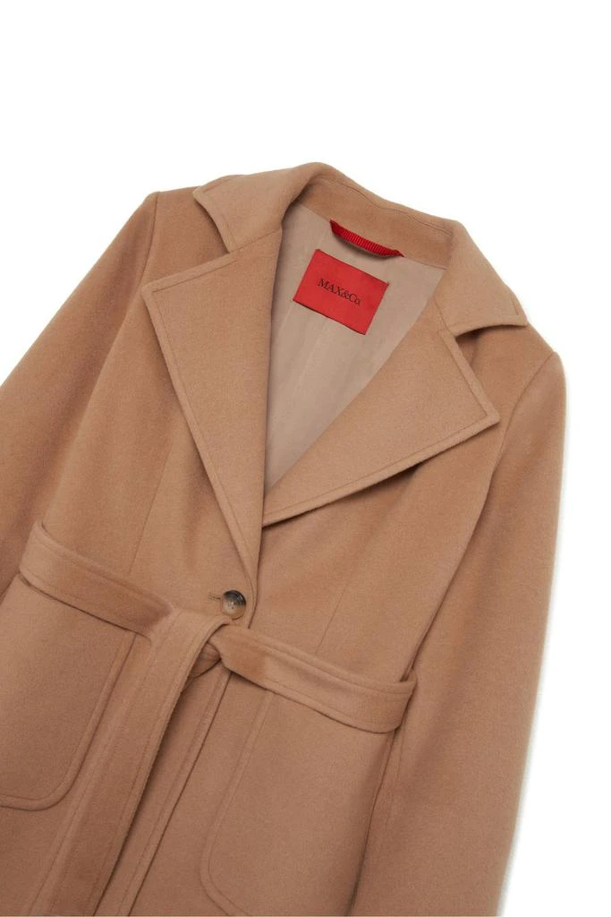 MAX&Co Max&co. Belted Single-Breasted Long Sleeevd Coat 3