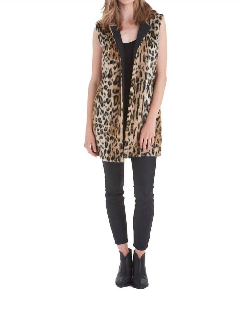 Love Token Ariah Animal Print Faux Vest 1