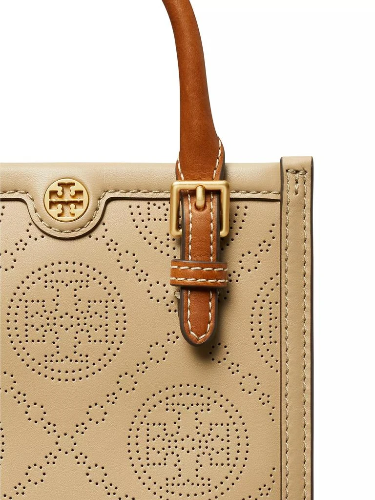 Tory Burch Mini T Monogram Perforated Leather Top Handle Bag 5