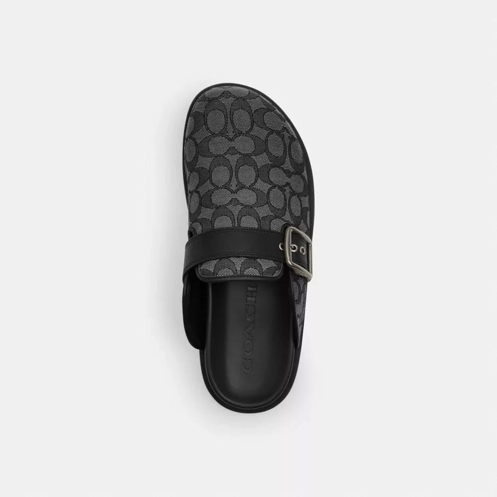 Coach Buckle Clog In Signature Jacquard 3