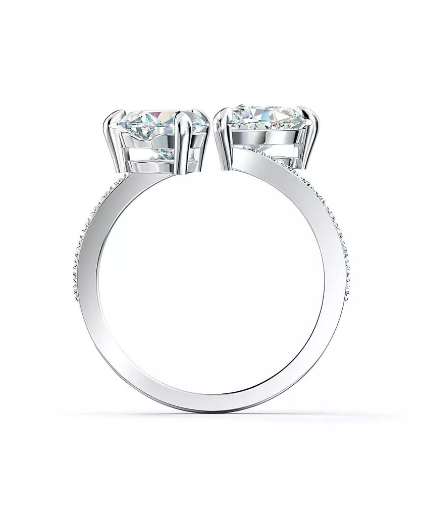 Swarovski Attract Soul Heart Rhodium Plated Ring 4