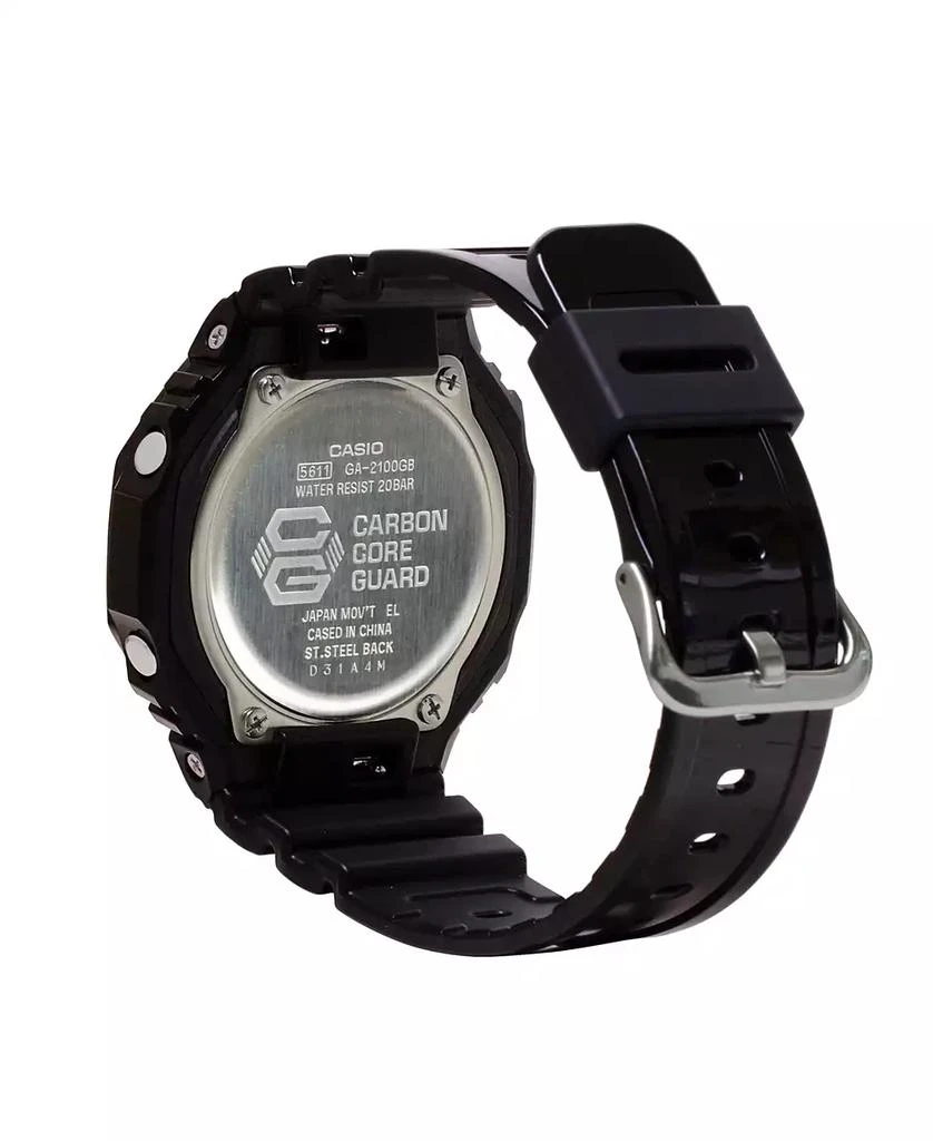 G-Shock Men's Two-Hand Quartz Analog Digital Black Resin Watch, 45.4mm, GA2100GB-1A 3