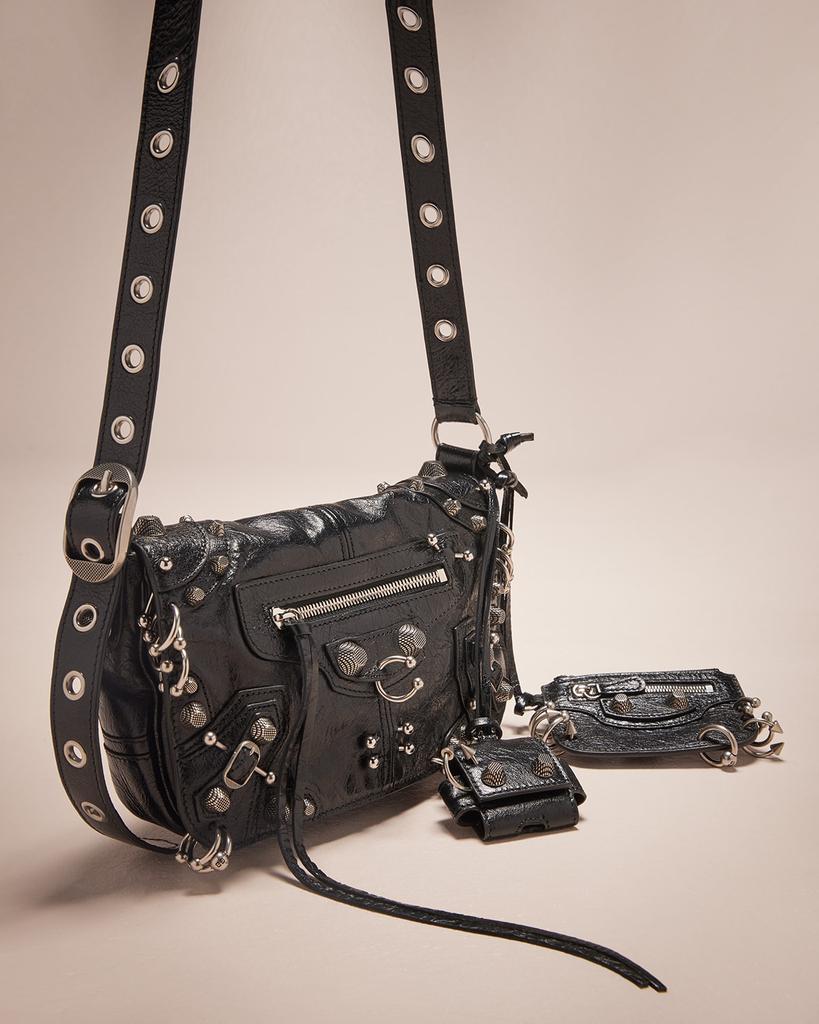 Balenciaga Men's Le Cagole Men XS Flap Bag With Piercing