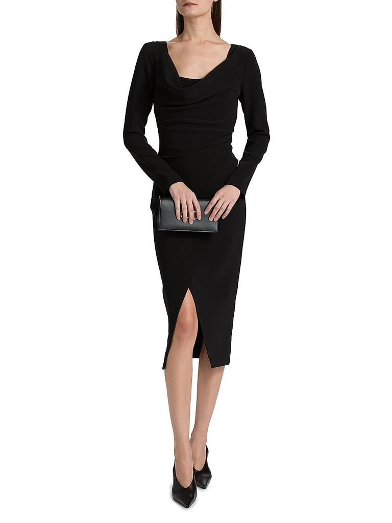 elegant dress for woman Off-Shoulder Long Classy Formal Dress with Side Slit Emerald / XSmall