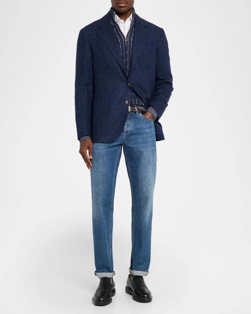 Brunello Cucinelli Men
s Flecked Donegal Sport Coat 2