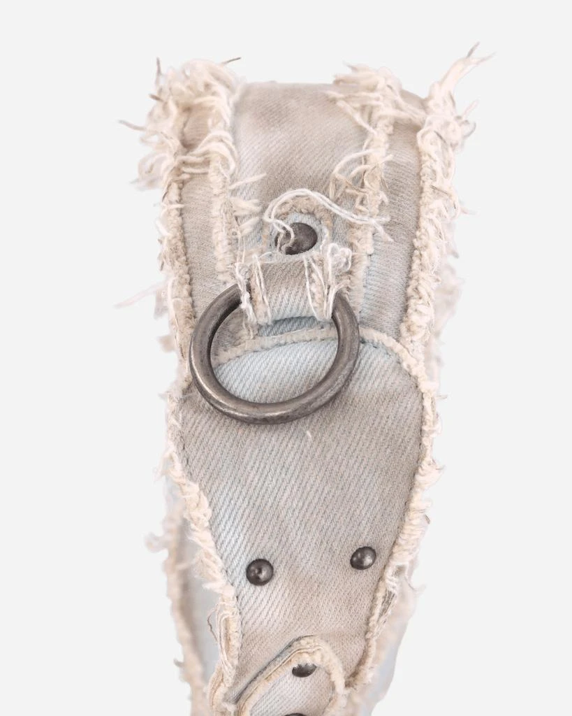 Guess USA Distressed Denim Shoulder Bag White 5
