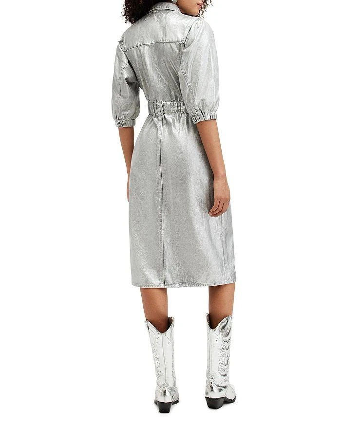 Osa Metallic Denim Shirt Dress  On Sale Now with Up to 51% Off | Discover  Exclusive Deals & Savings at BeyondStyle  Authentic ALL SAINTS dress|women  with Limited-Time Discounts, Free Shipping,