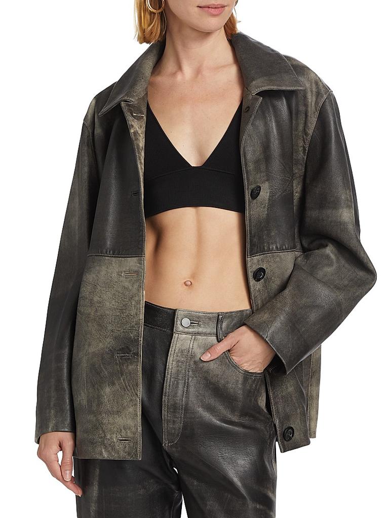 Presley Leather Shirt Jacket – On Sale Now with Up to 63