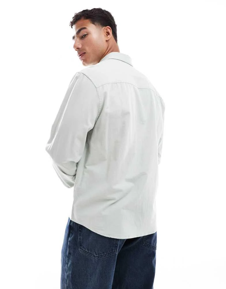 ASOS ASOS DESIGN oxford regular shirt in sage green 3