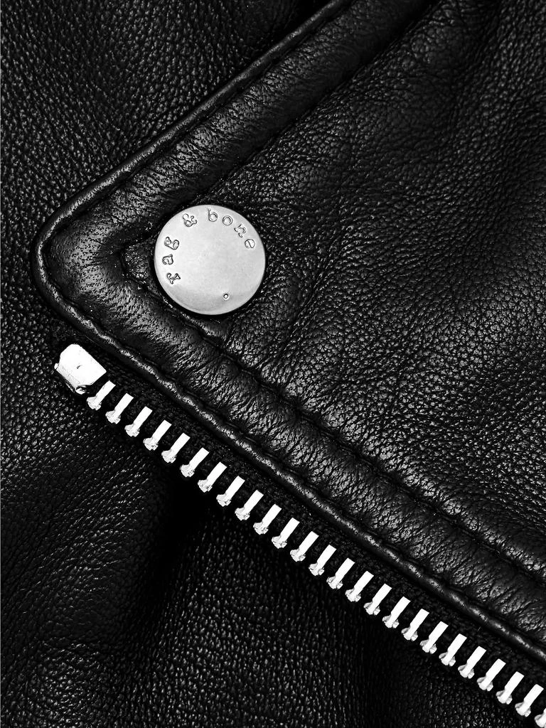 Rag & Bone Mack Leather Moto Jacket 6