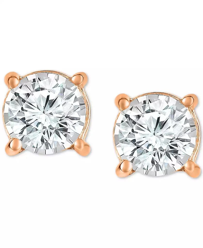 TruMiracle Diamond Stud Earrings (1/2 ct. t.w.) in 14k Gold 3