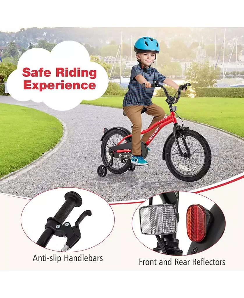 Slickblue Bicycle for Kids with Adjustable Seat Bell and Reflectors for Visibility 8