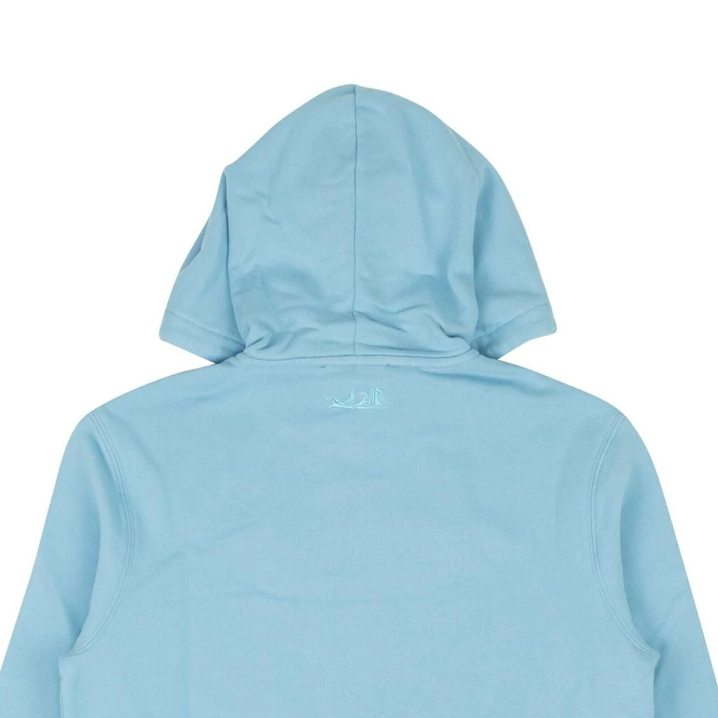 Lanvin Teal Blue Cotton Sponge Wave Hoodie 4