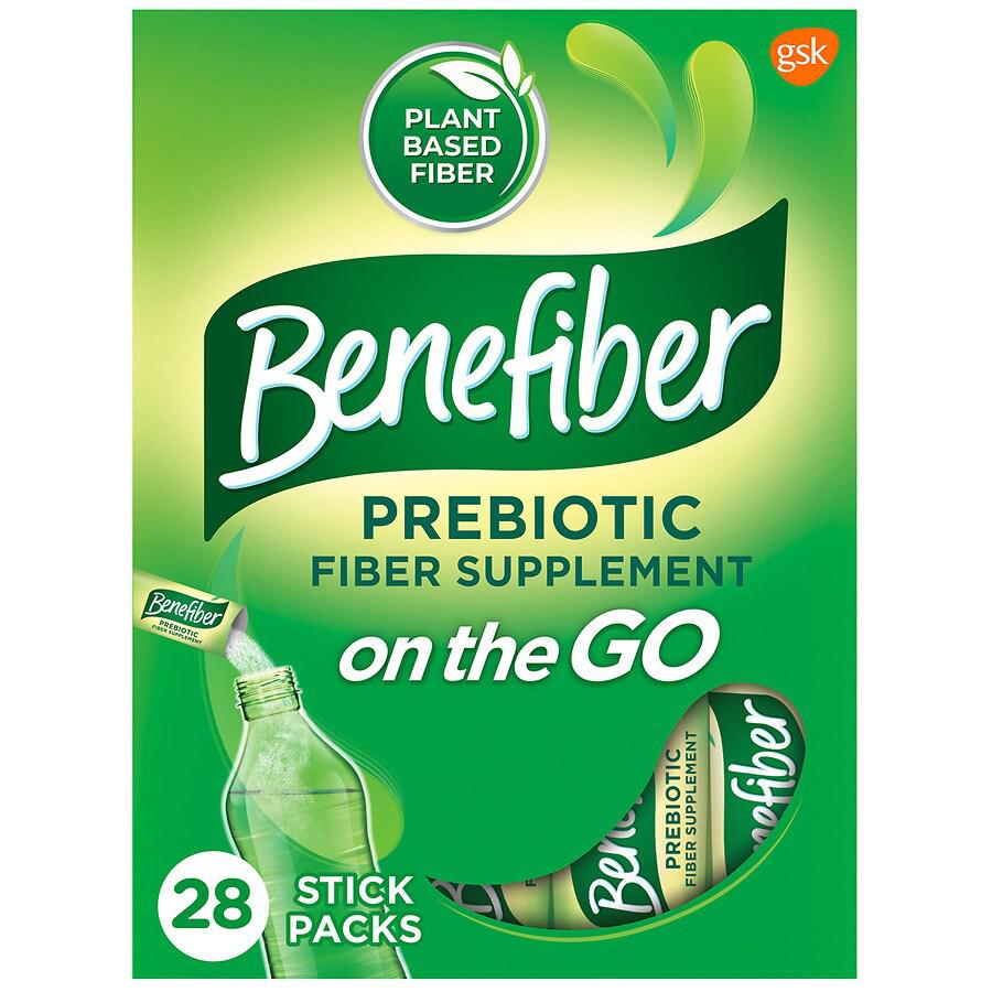 Benefiber Fiber Supplement, On the Go Unflavored