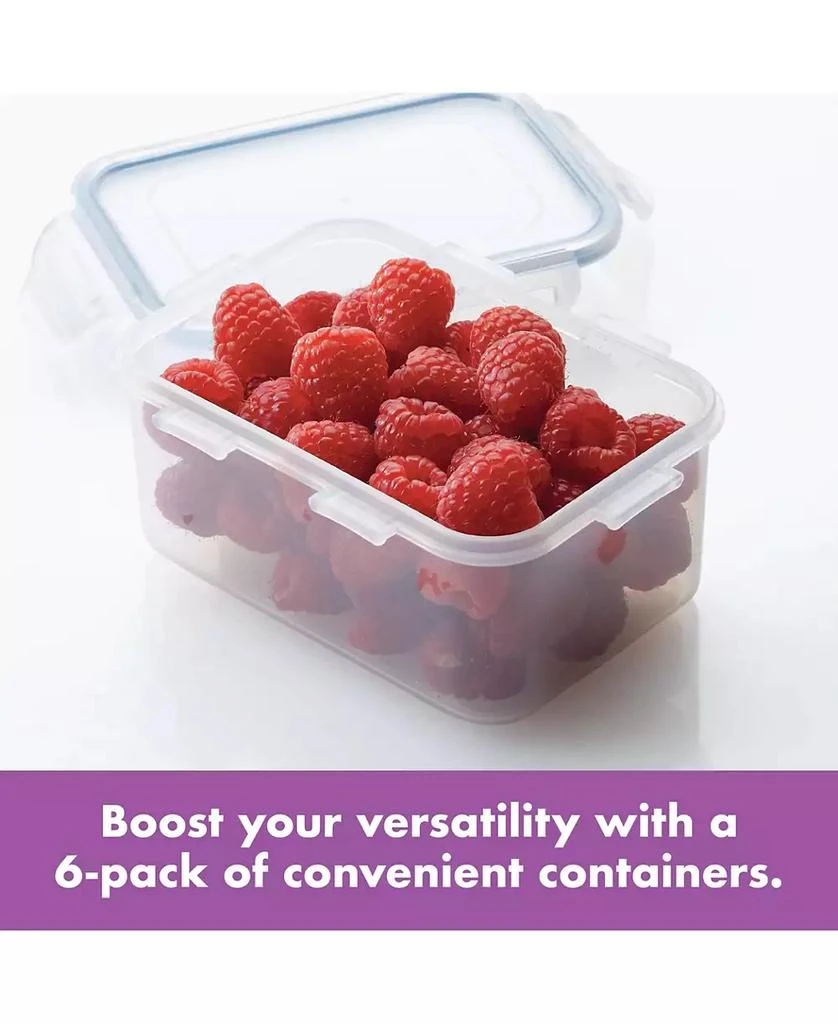 Lock & Lock Easy Essentials Rectangular 20-Oz. Food Storage Container, Set of 6 5