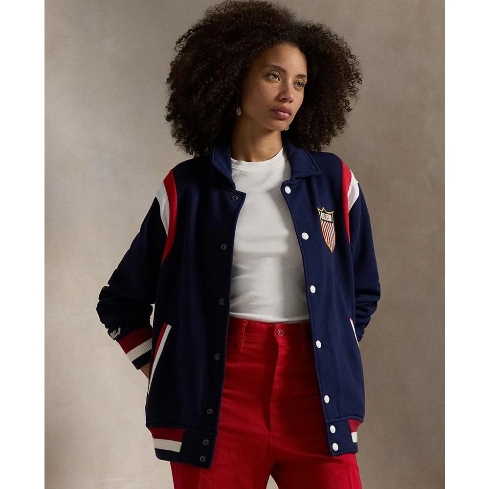 Ralph Lauren Unisex Team USA Fleece Baseball Jacket 8