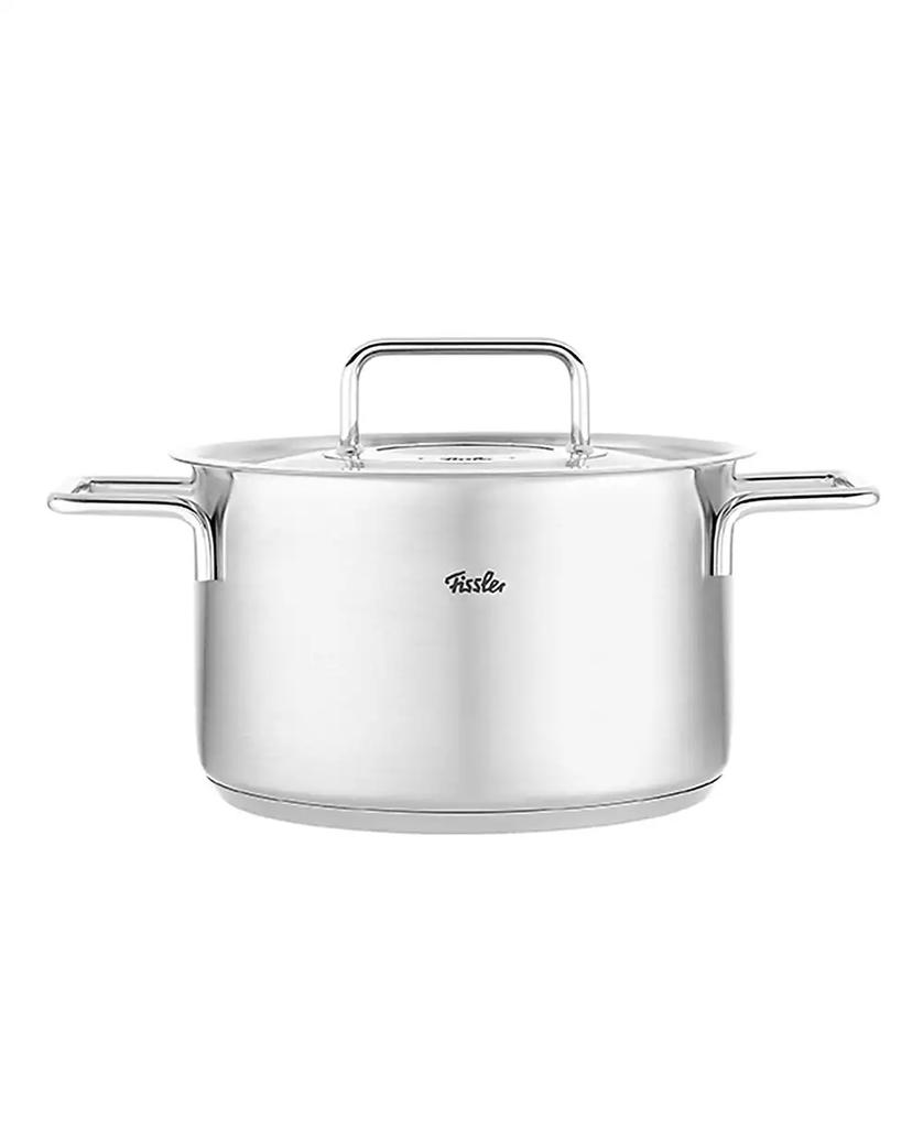 Fissler Pure Collection Stainless Steel 2.2 Quart Stock Pot with Metal Lid