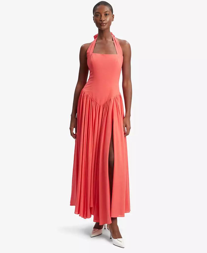 Bardot Women's Marabella Slit Halter Maxi Dress
