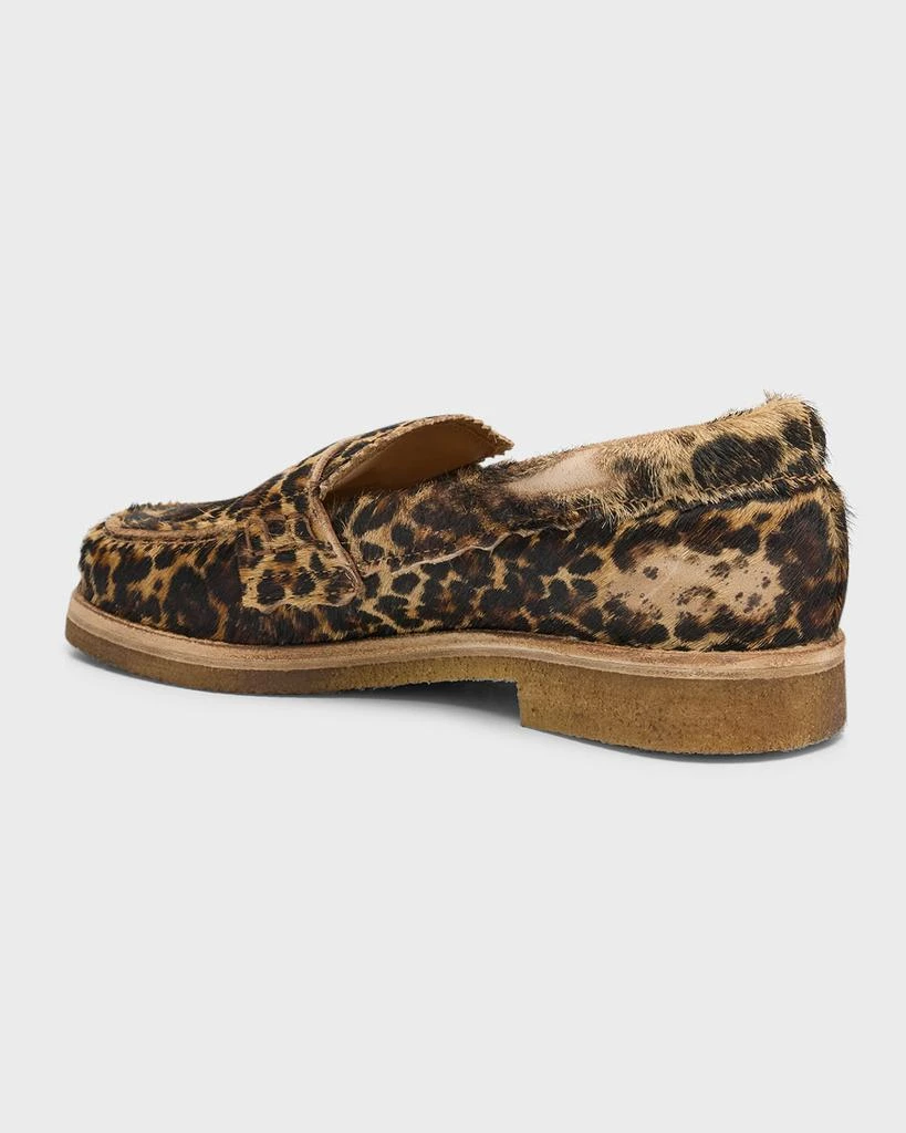 Golden Goose Jerry Leopard Penny Loafers 4