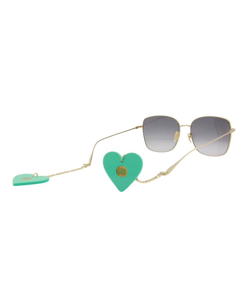 Gucci Square-Frame Metal Sunglasses - Accessories - Save