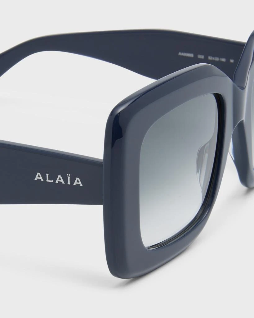 Alaïa Logo Square Acetate Sunglasses 4