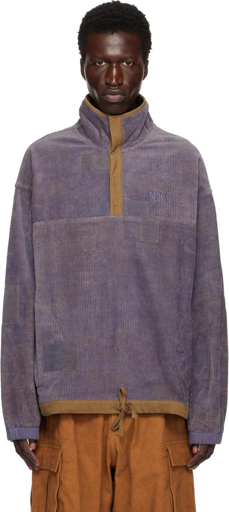 Story mfg. Purple Polite Pullover Sweatshirt