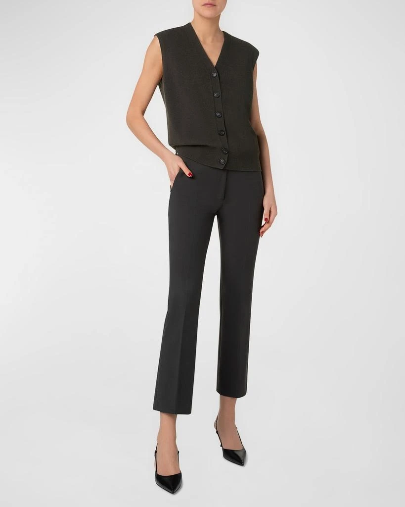 Akris V-Neck Cashmere Oversized Vest 2