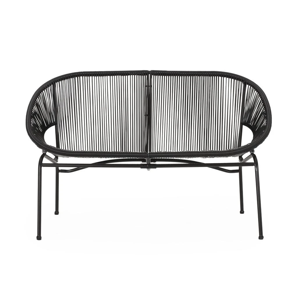 Streamdale Furniture Streamdale Modern Hammock Weave Basket Loveseat for Patio Relaxation 2