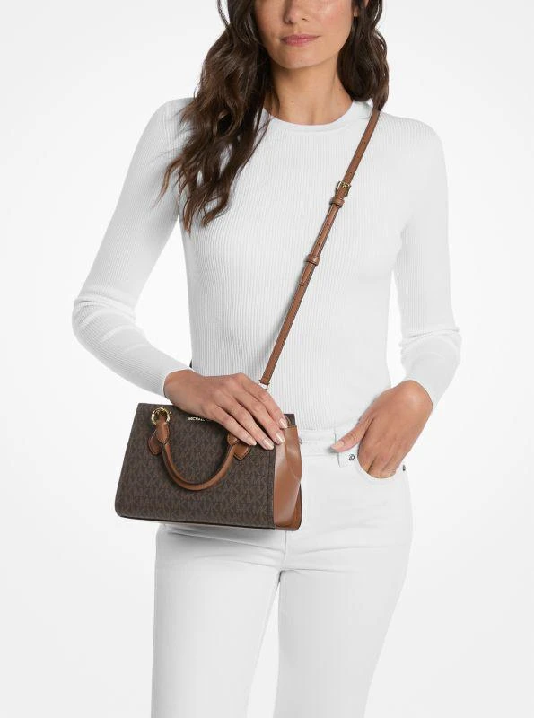 Michael Kors Marilyn Small Signature Logo Messenger Bag 4