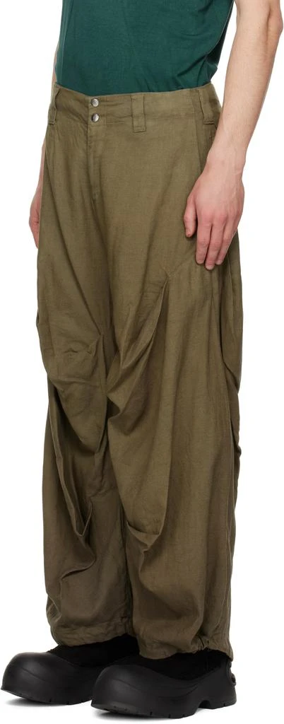 YAKU Khaki 
Brown Journey Trousers 4
