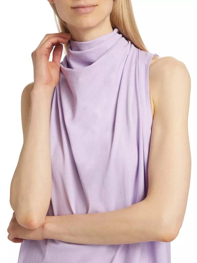 Issey Miyake Cotton Jersey Draped Maxi Dress 6