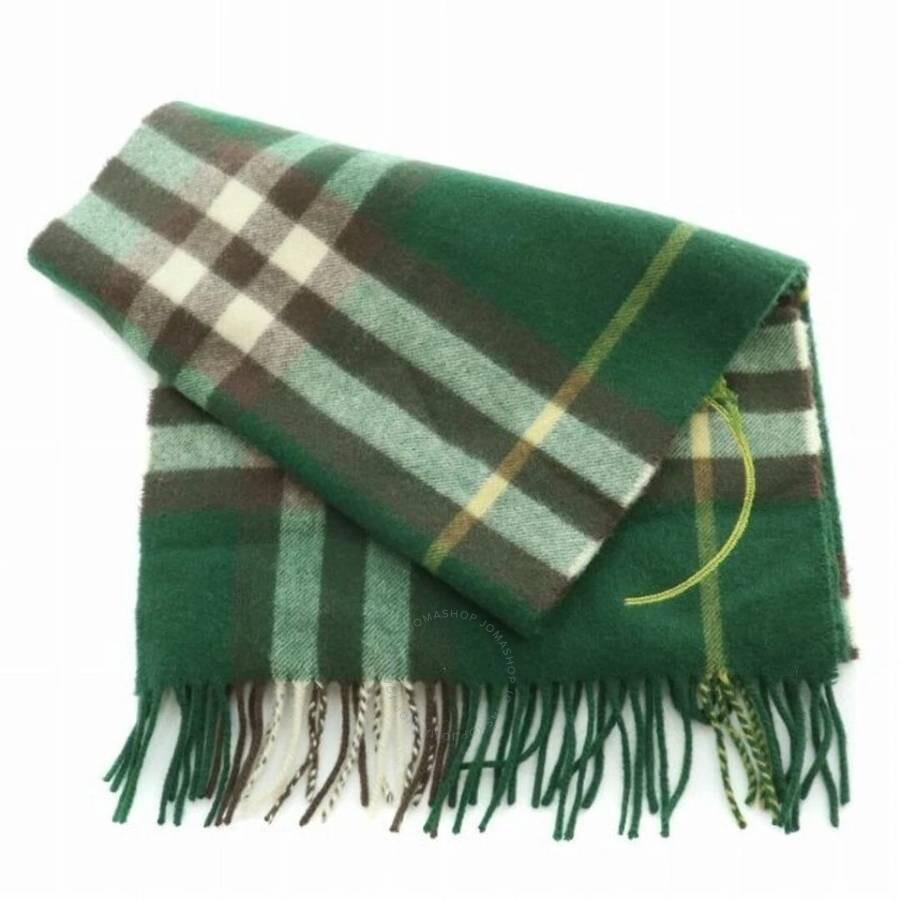 Burberry Dandelion Embroidered Check Cashmere Scarf