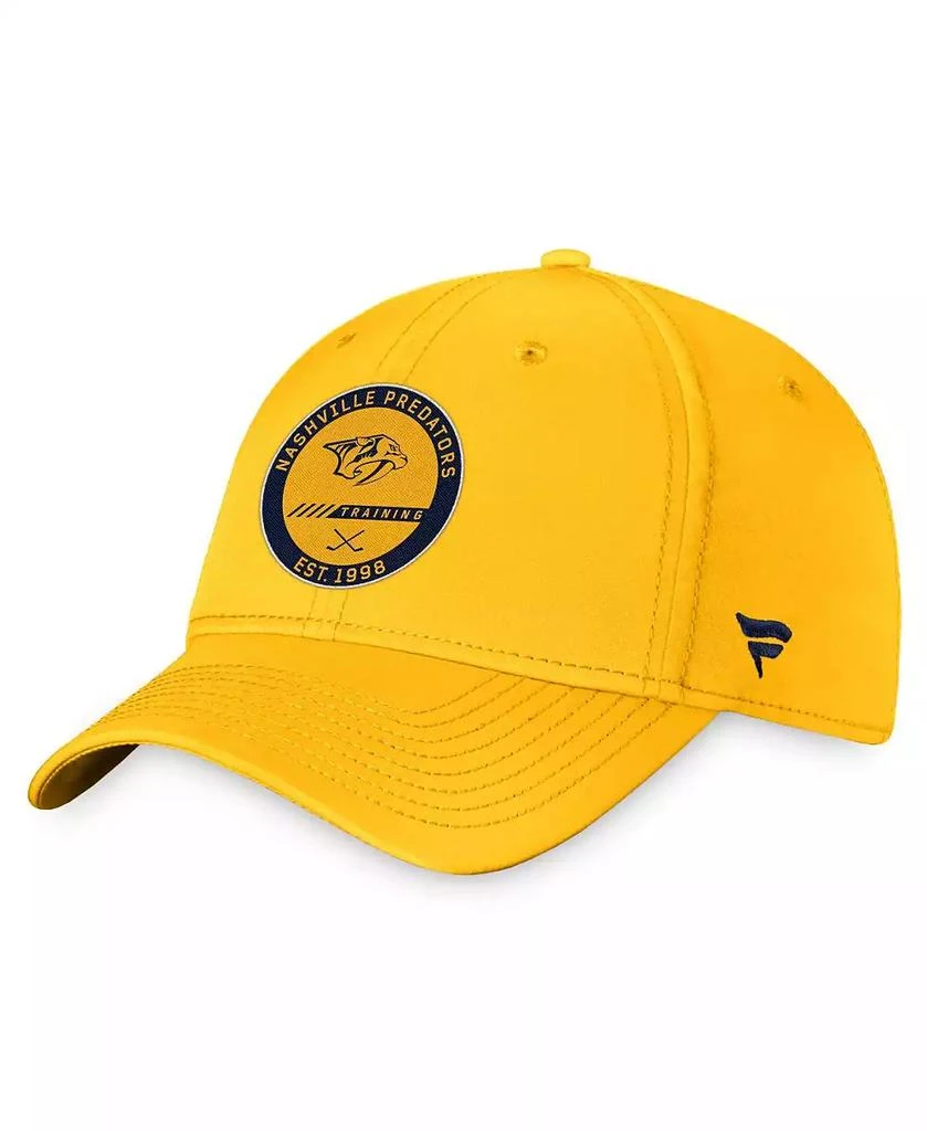 Fanatics Men's Gold Nashville Predators Authentic Pro Training Camp Flex Hat 1