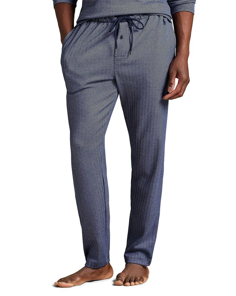 Ralph Lauren Jacquard Knit Herringbone Pajama Pants 1