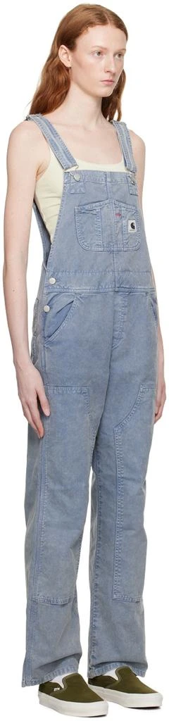 Carhartt WIP Blue Bib Double Knee Overalls 2